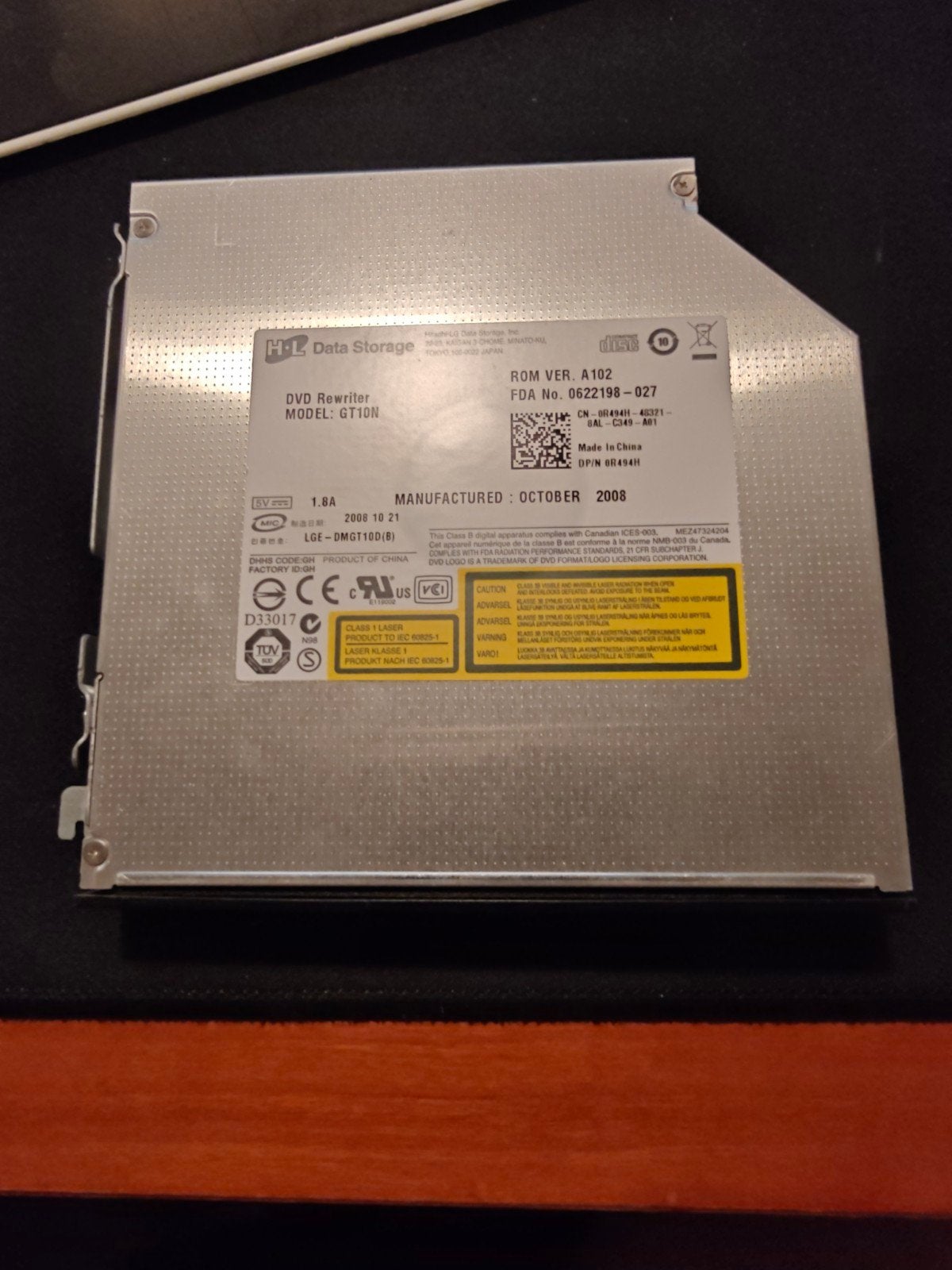 LG GT10N DVD Rewriter - Intern DVD/CD-brander, Computers en Software, Intern, Gebruikt, Cd, MacOS