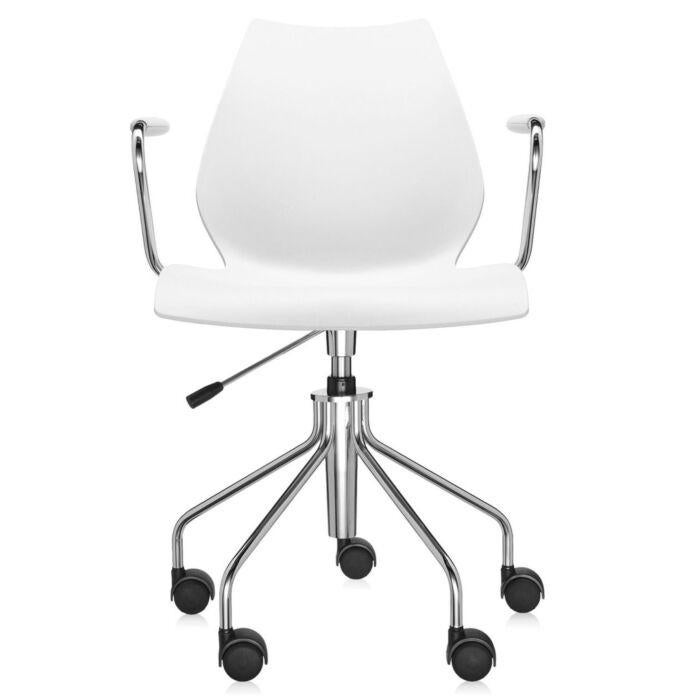 Kartell Maui Bureaustoel Wit, Ophalen, Gebruikt, Wit, Bureaustoel