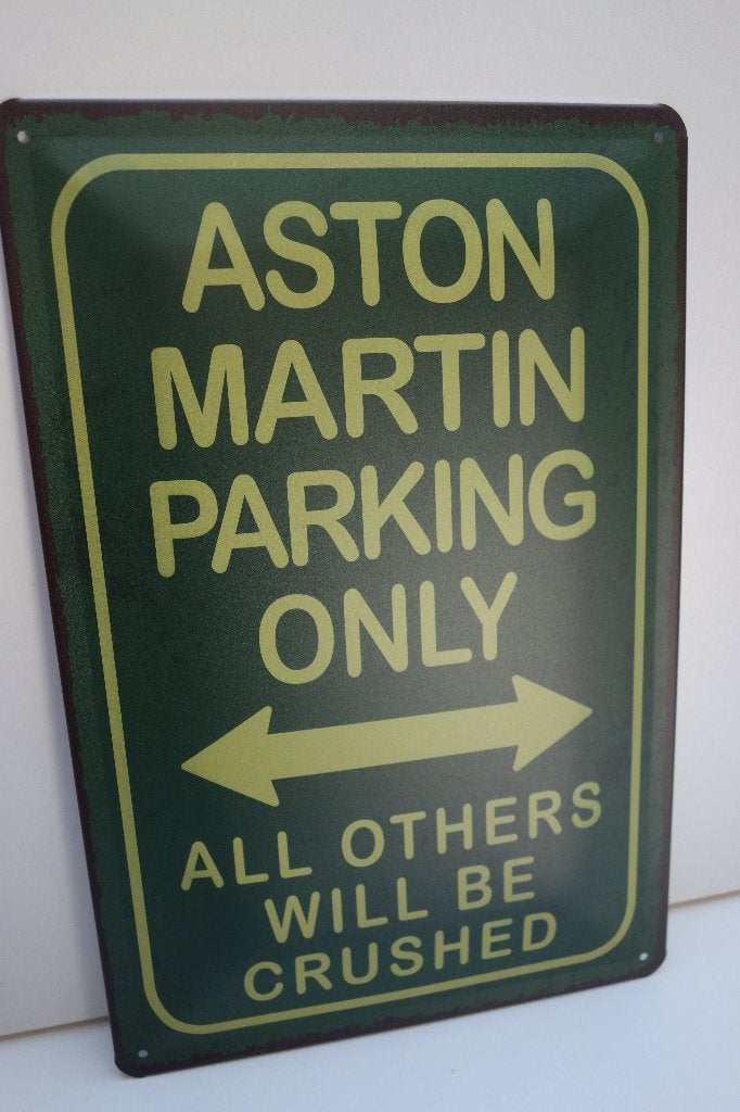 ASTON MARTIN ATO BORD met tekst PARKING ONLY ASTON MARTIN, Ophalen of Verzenden, Nieuw, Auto's