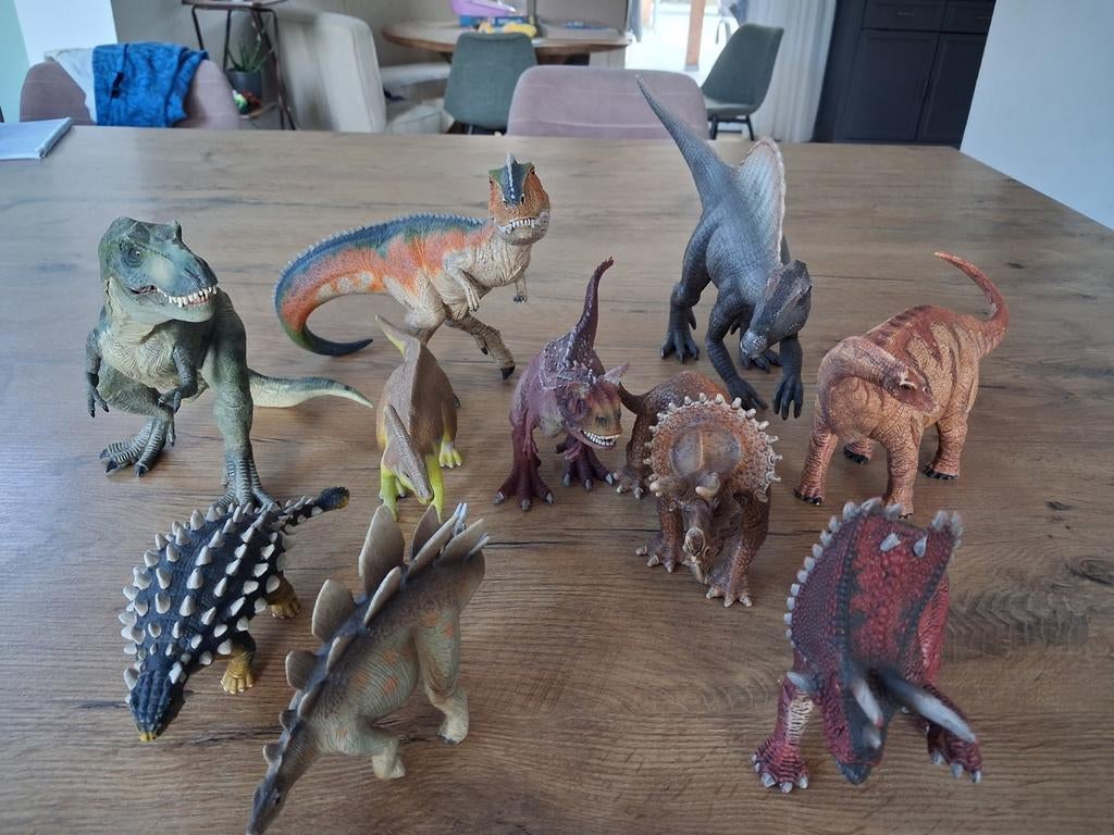 10 Schleich Dinosaurussen - Niet Meer Gebruikt, Ophalen of Verzenden, Zo goed als nieuw