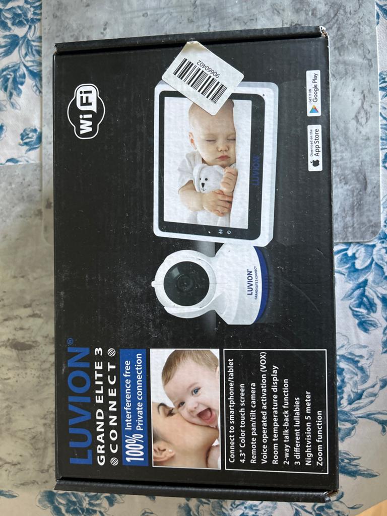 Luvion Grand Elite 3 Connect Babyfoon met Camera en Wifi, Ophalen of Verzenden, Zo goed als nieuw, 250 meter of meer, Camera