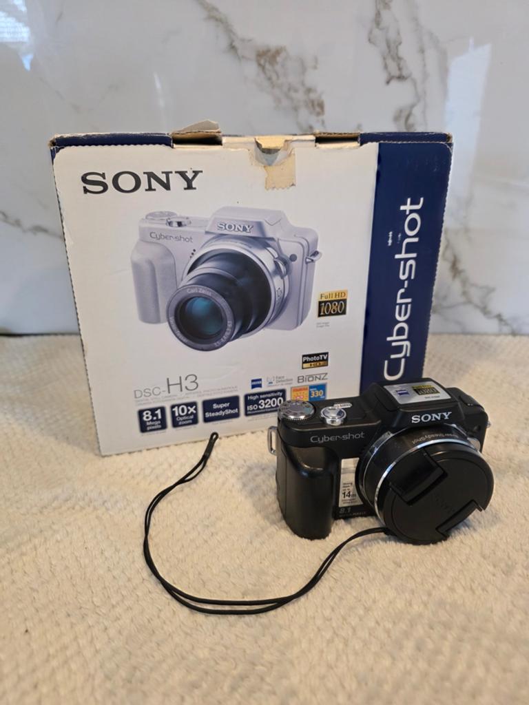 Sony Cyber-shot DSC-H3 camera compleet met doos, Ophalen of Verzenden, Zo goed als nieuw, Sony, 8 keer of meer