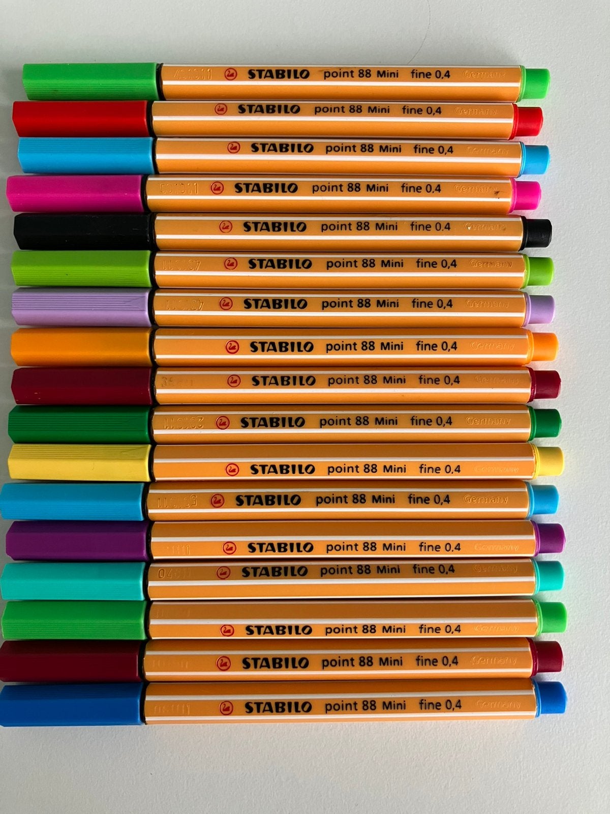 STABILO point 88 Mini fineliners (0.4 mm) - zgan! 17 stuks, Ophalen of Verzenden, Zo goed als nieuw, Overige typen