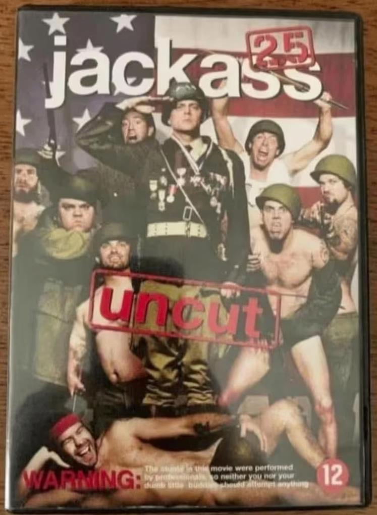 DVD Jackass 2.5 Uncut; met Johnny Knoxville DVD Jackass 2.5, Vanaf 12 jaar, Ophalen of Verzenden, Zo goed als nieuw