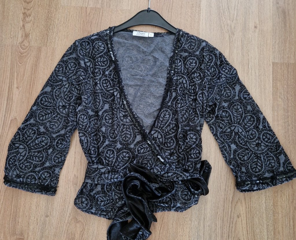 Dames top zwart/grijs Steps maat L zgan a, Kleding | Dames, Tops, Zwart, Maat 42/44 (L), Ophalen of Verzenden, Zo goed als nieuw