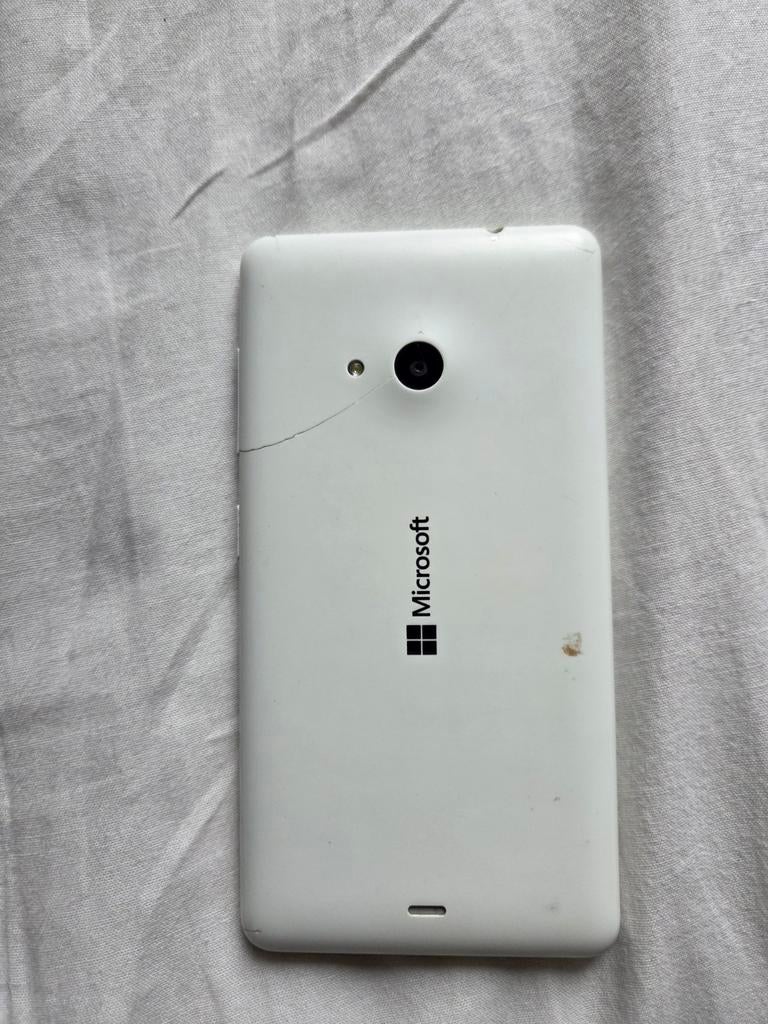 Microsoft lumia windows telefoon, Gebruikt, Wit, Touchscreen, 3 tot 6 megapixel