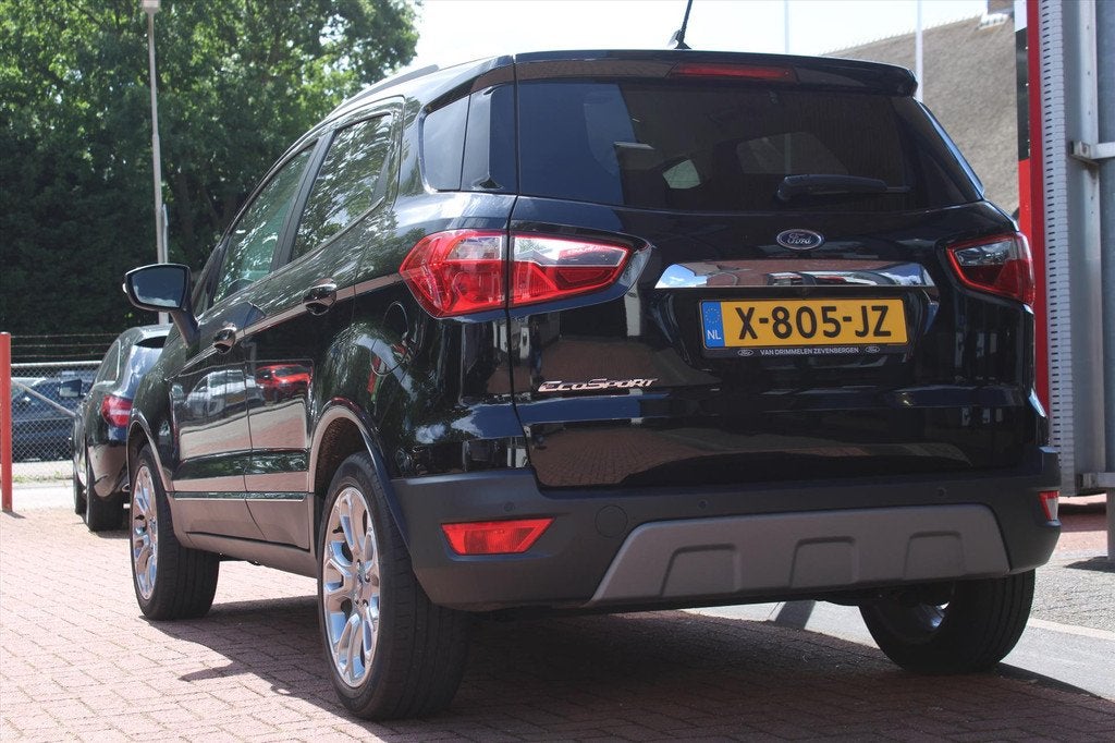 FORD Ecosport 1.0 EcoBoost Aut. *Titanium* | Carplay | Camer, Auto's, Ford, 125 pk, Gebruikt, Ecosport, Zwart