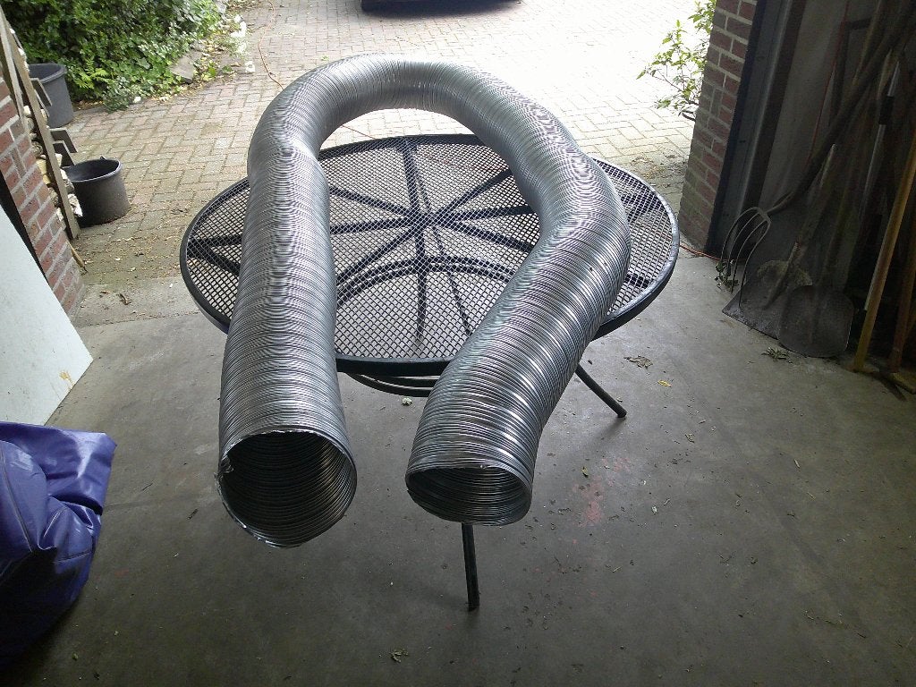 Rookgasafvoerbuis 150 mm., Doe-het-zelf en Verbouw, Buizen en Afvoer, Afvoer, 2 tot 4 meter, Ophalen of Verzenden, Zo goed als nieuw