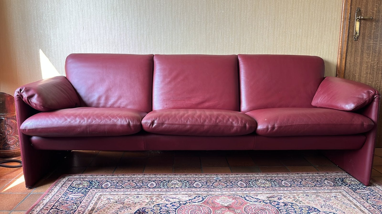 Leolux Bella bora zitbank, Ophalen, Driepersoons, Rechte bank, 200 tot 250 cm