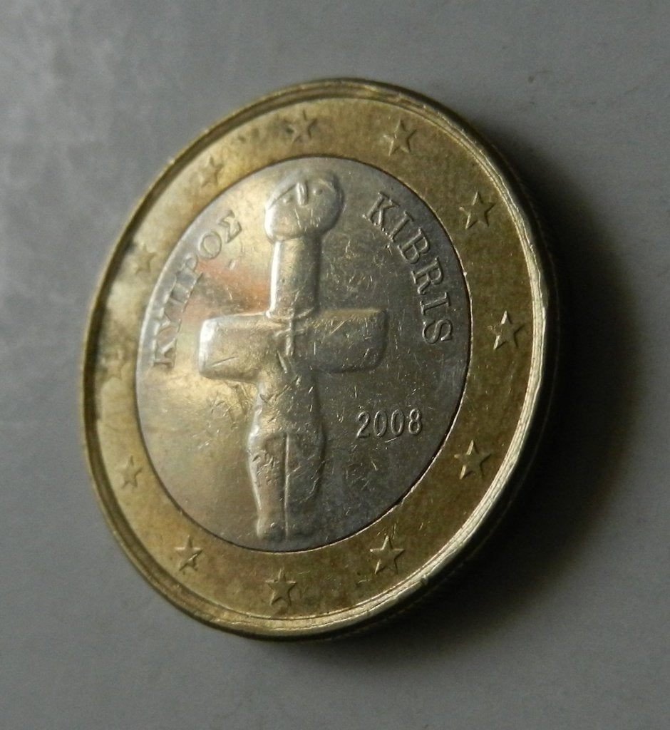 Cyprus 1 euro 2008, Postzegels en Munten, Munten | Europa | Euromunten, Verzenden, Cyprus, 1 euro, Losse munt