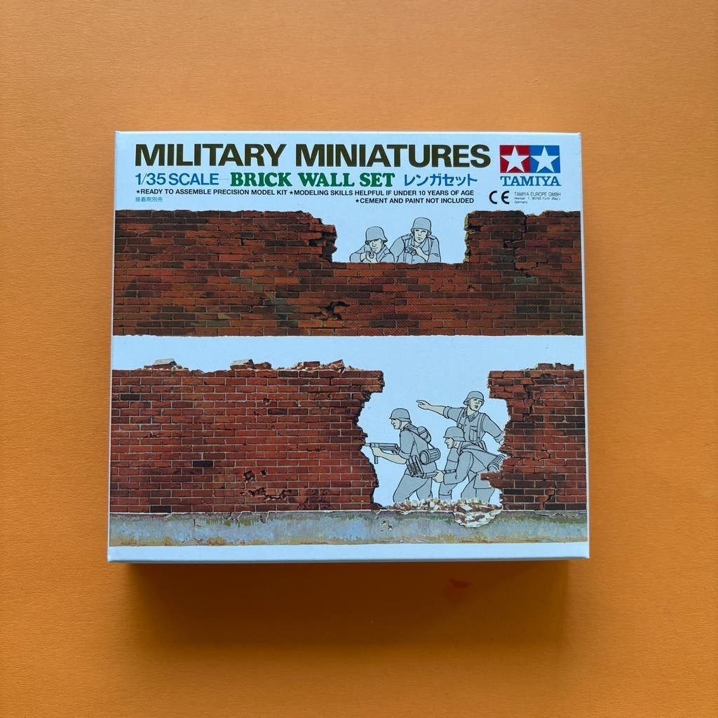 Tamiya Military Miniatures 1/35 Schaal Bakstenen Muur Set, Verzenden, Nieuw, 1:35 tot 1:50, Diorama