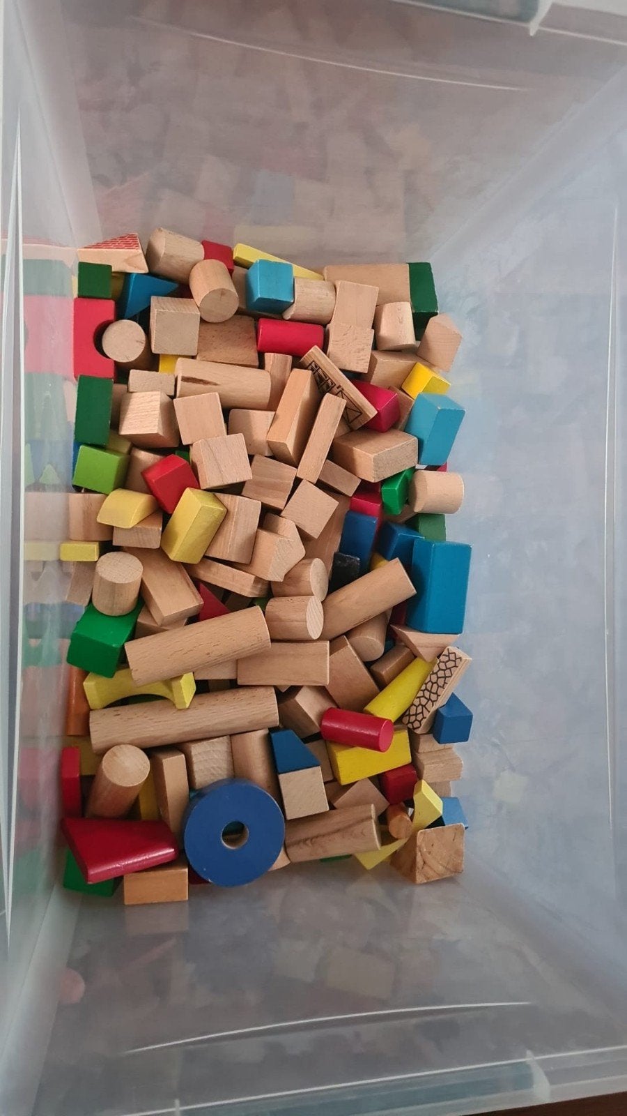 Houten bouwblokken voor uren speelplezier, Ophalen, Gebruikt, Overige merken