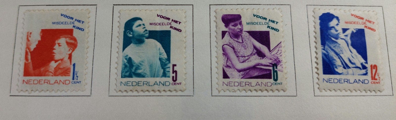 complete serie kinderpostzegels uit 1931, Ophalen, Gestempeld, Overige thema's