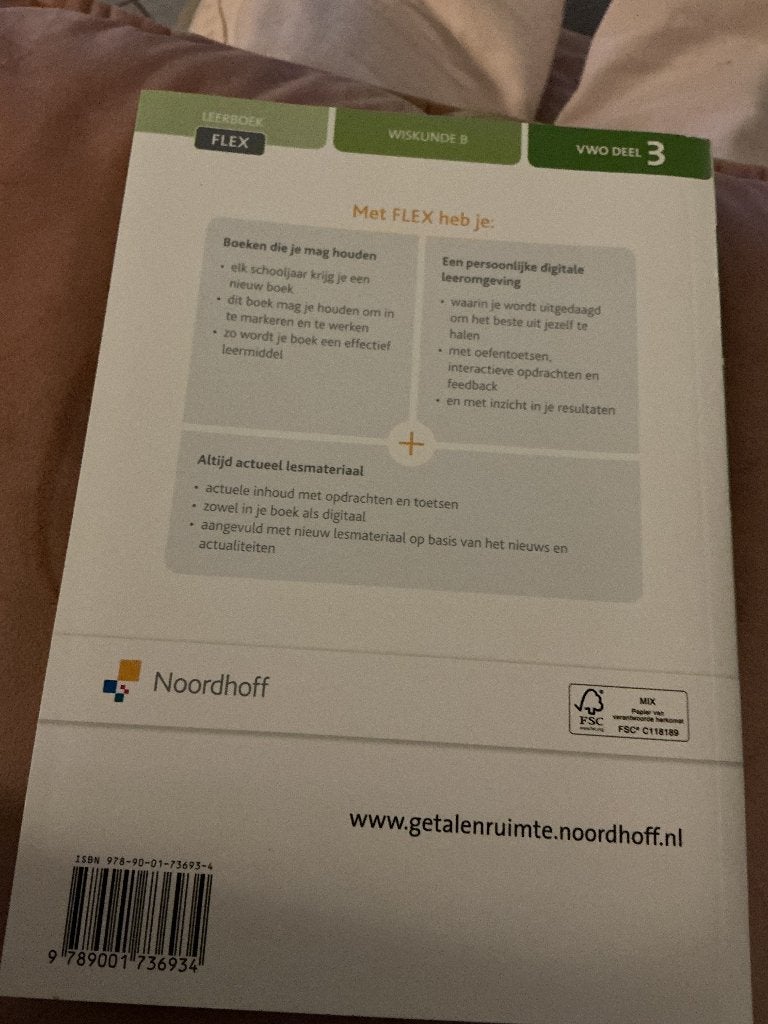 Wiskunde boek, Boeken, VWO, Noordhoff, Nieuw, Ophalen of Verzenden