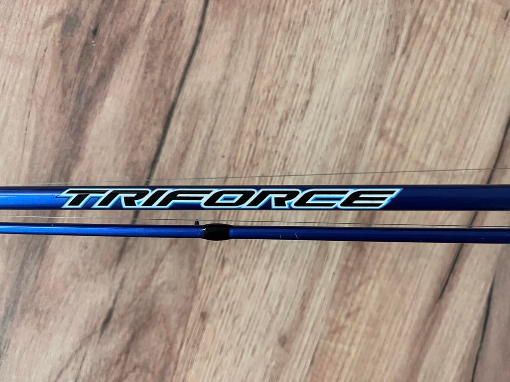 Daiwa Triforce Target Zander hengel met Salmo S3000 molen, Ophalen of Verzenden, Zo goed als nieuw, Complete hengel