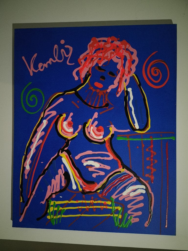 Jacob Kanbier Sexy lady op dik groot doek, Ophalen