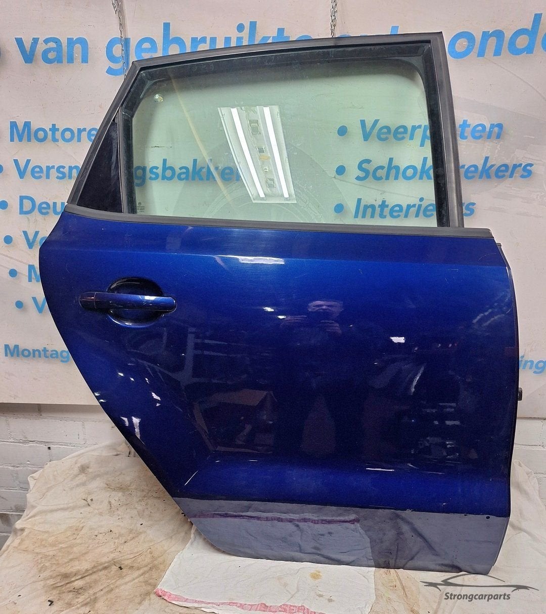 Deur Portier VW Polo 6R 6C rechts achter restyle deukje LD5Q, Auto-onderdelen, Gebruikt, -, -, Ophalen of Verzenden