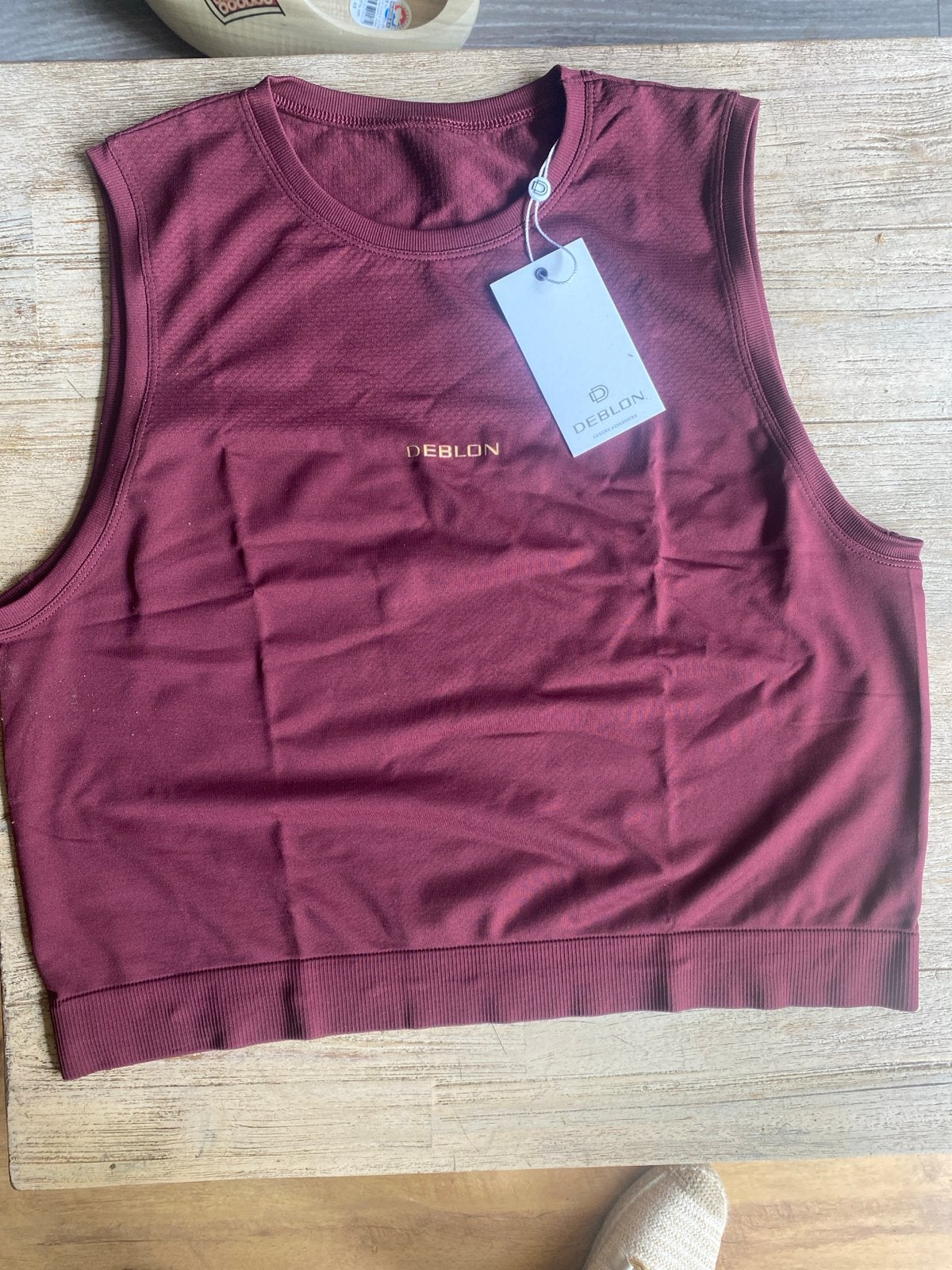 Nieuwe Deblon Seamless Cropped Top - Bordeaux (M/L), Maat 38/40 (M), Onbekend, Nieuw, Ophalen of Verzenden