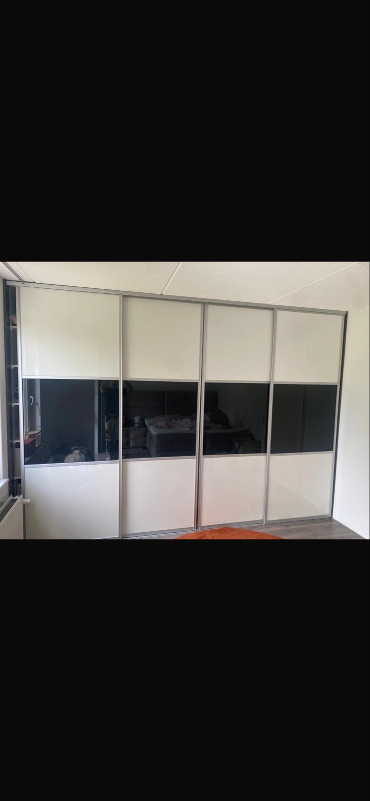 Grote inbouwkast met schuifdeuren, Huis en Inrichting, Kasten | Kledingkasten, Ophalen, Overige materialen, Gebruikt, 200 cm of meer