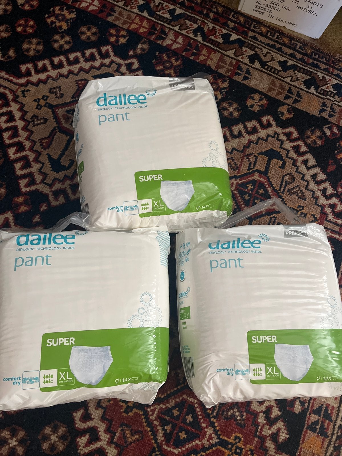 3 gesloten verpakkingen dailee pant super xl, Ophalen of Verzenden, Nieuw