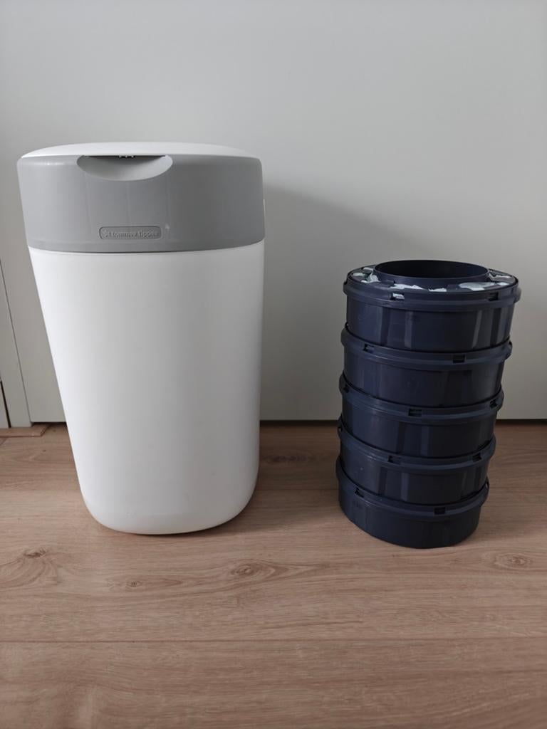 Tommee Tippee luieremmer met 5 navulcassettes, Ophalen, Zo goed als nieuw