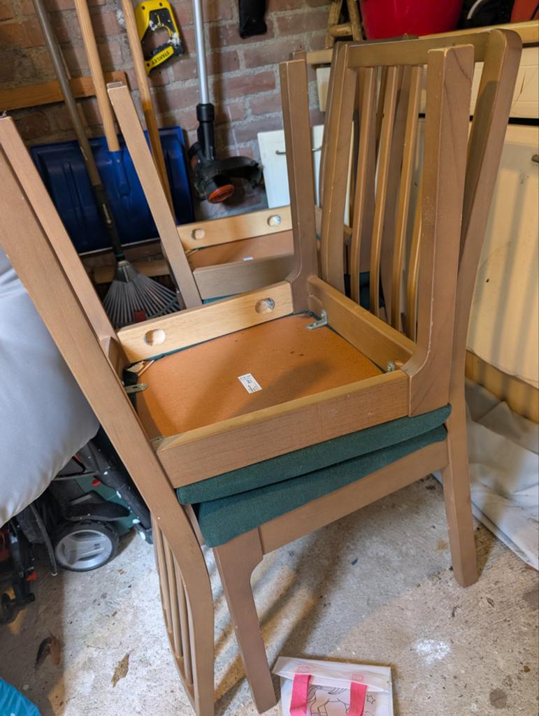 4 IKEA Ekedalen Eettafelstoelen - Donkergroen, Ophalen