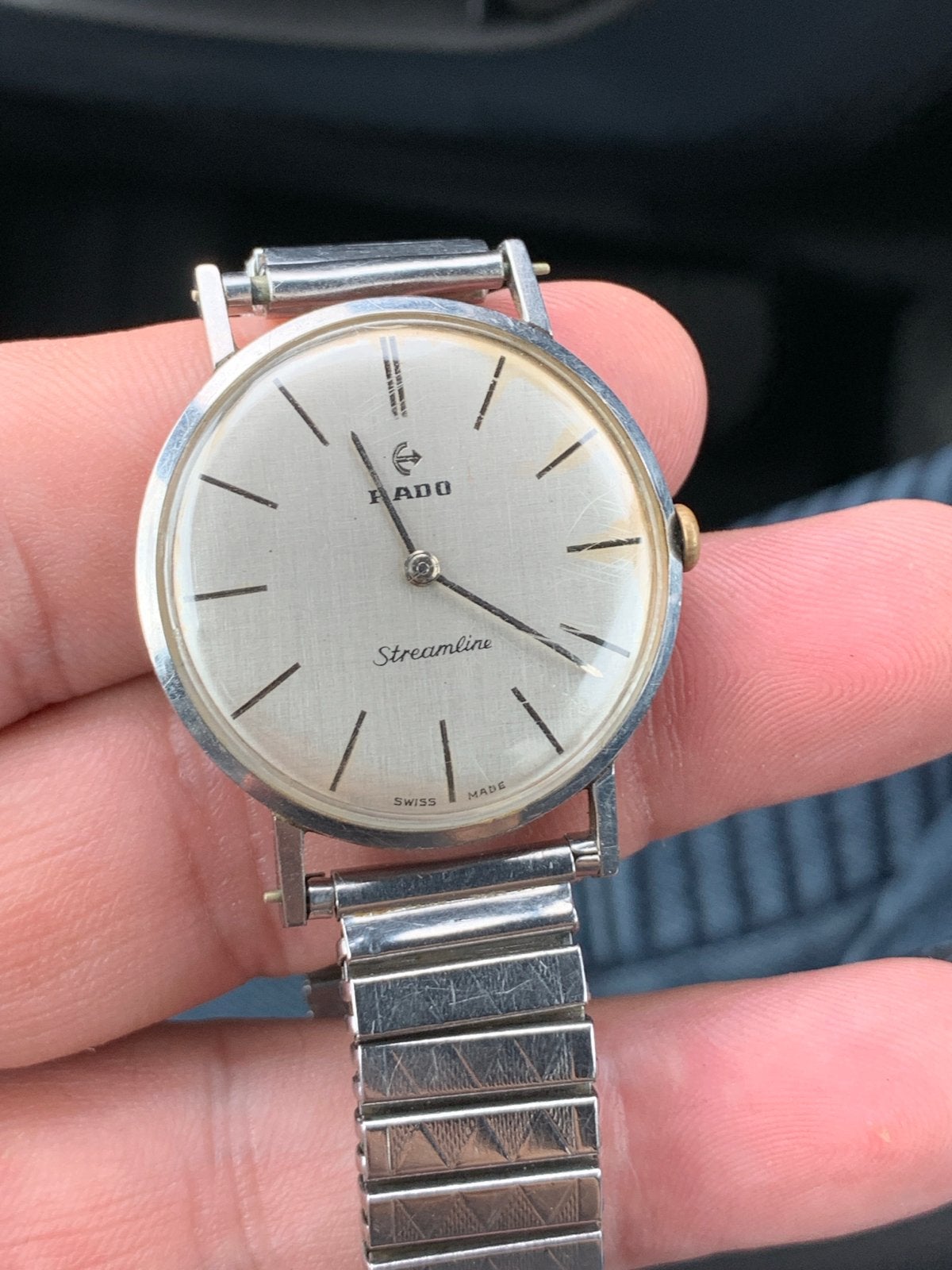 Vintage Rado Streamline Polshorloge - Jaren '60, Overige merken, Staal, Met bandje, Polshorloge
