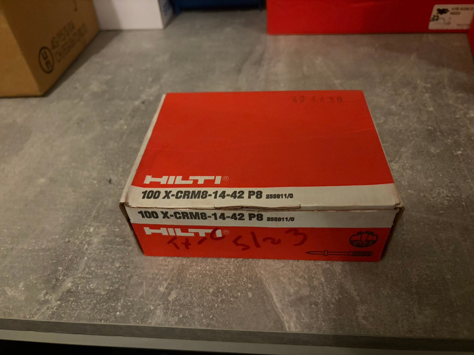5x100 Hilti X-CR M8-14-42 P8 RVS draadbouten – 255911 – Niew, Nieuw, Ophalen of Verzenden, Minder dan 50 mm, Rvs