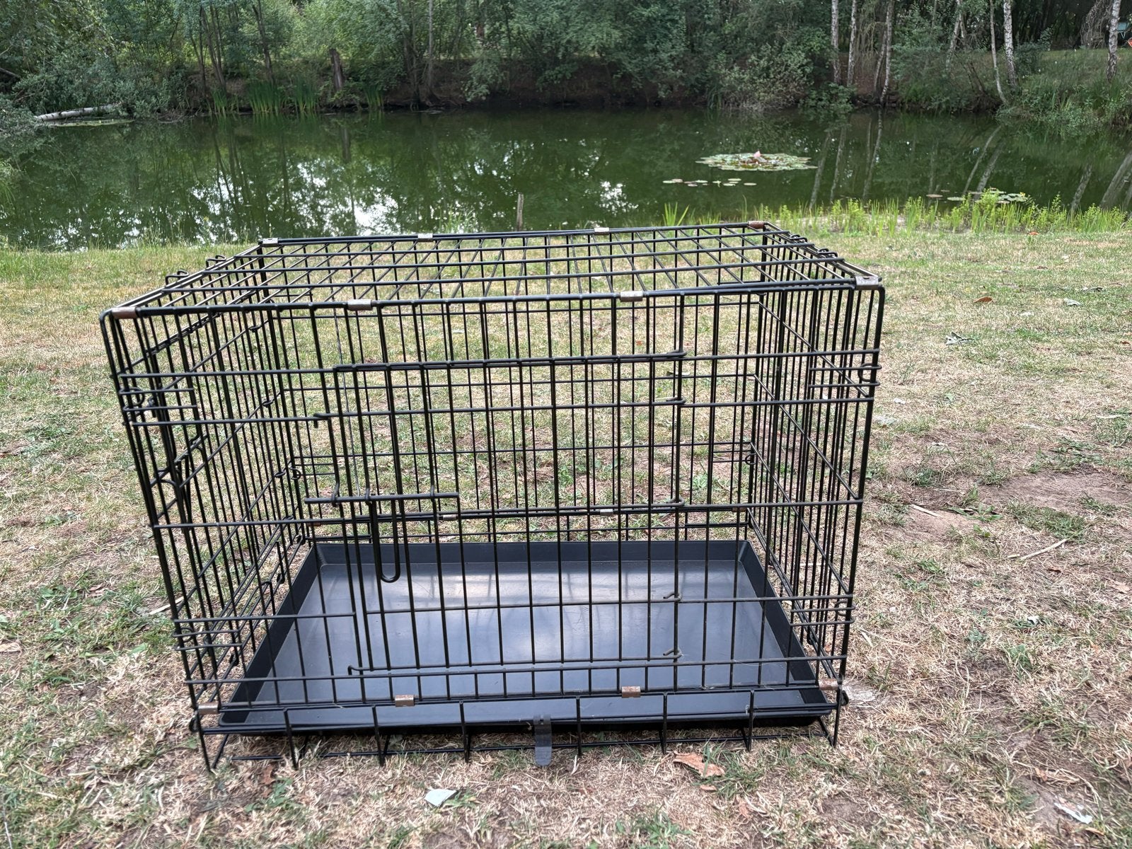 Bench 78x49x55cm zwart, Ophalen, Zo goed als nieuw