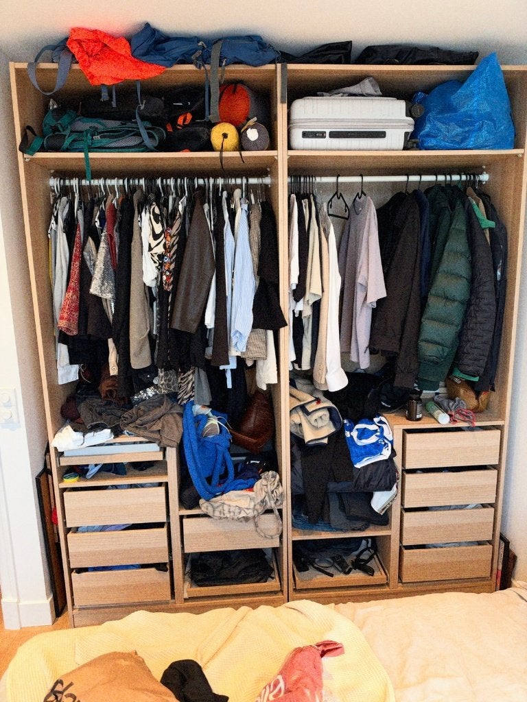 IKEA PAX kledingkast eikeneffect met lades, Ophalen, Gebruikt, 200 cm of meer, 200 cm of meer