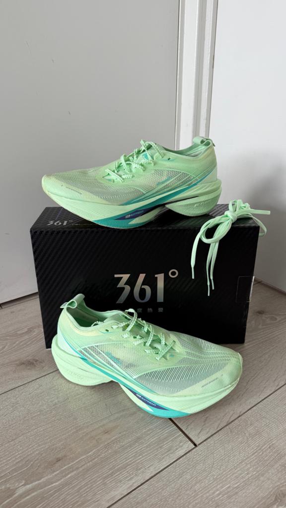361 Degrees Furious 2 Carbon Hardloopschoenen - Maat 45, Overige maten, Ophalen of Verzenden, Hardlopen of Fietsen, Gedragen