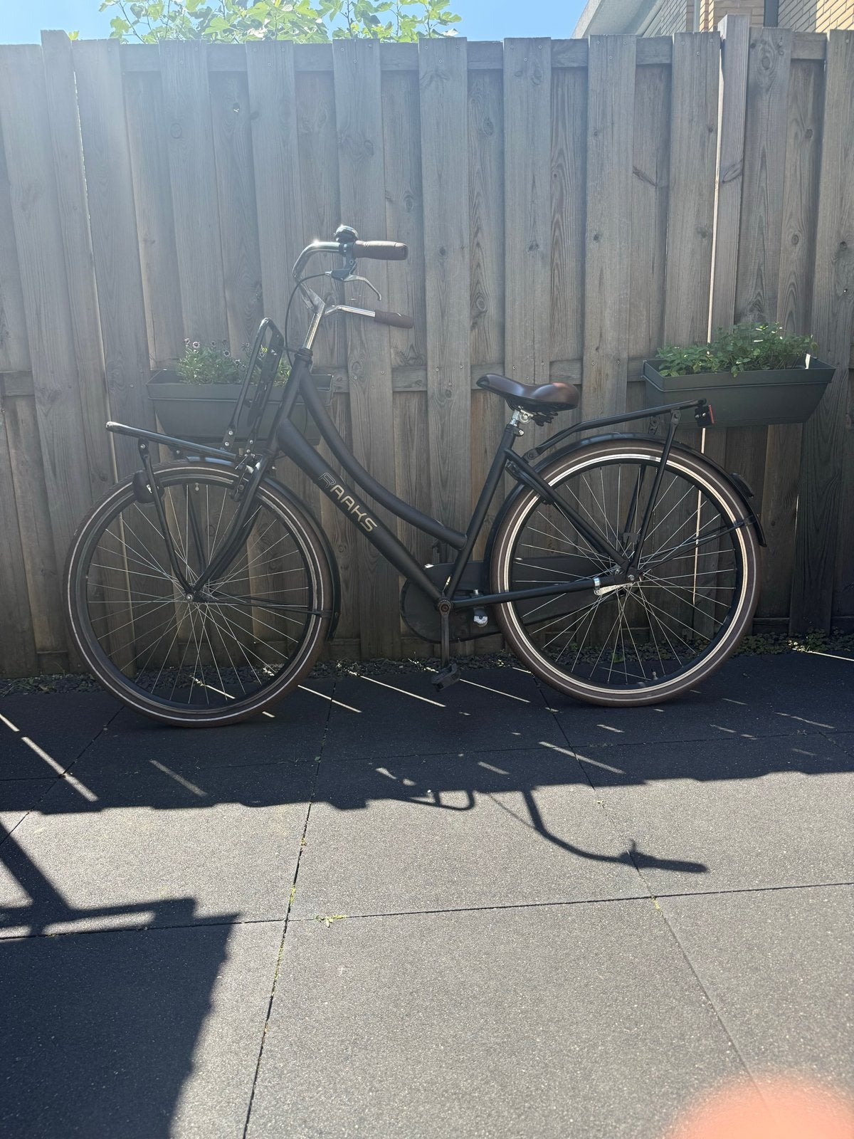 Raaks stationsfiets, Terugtraprem, Gebruikt, Versnellingen, 50 tot 53 cm