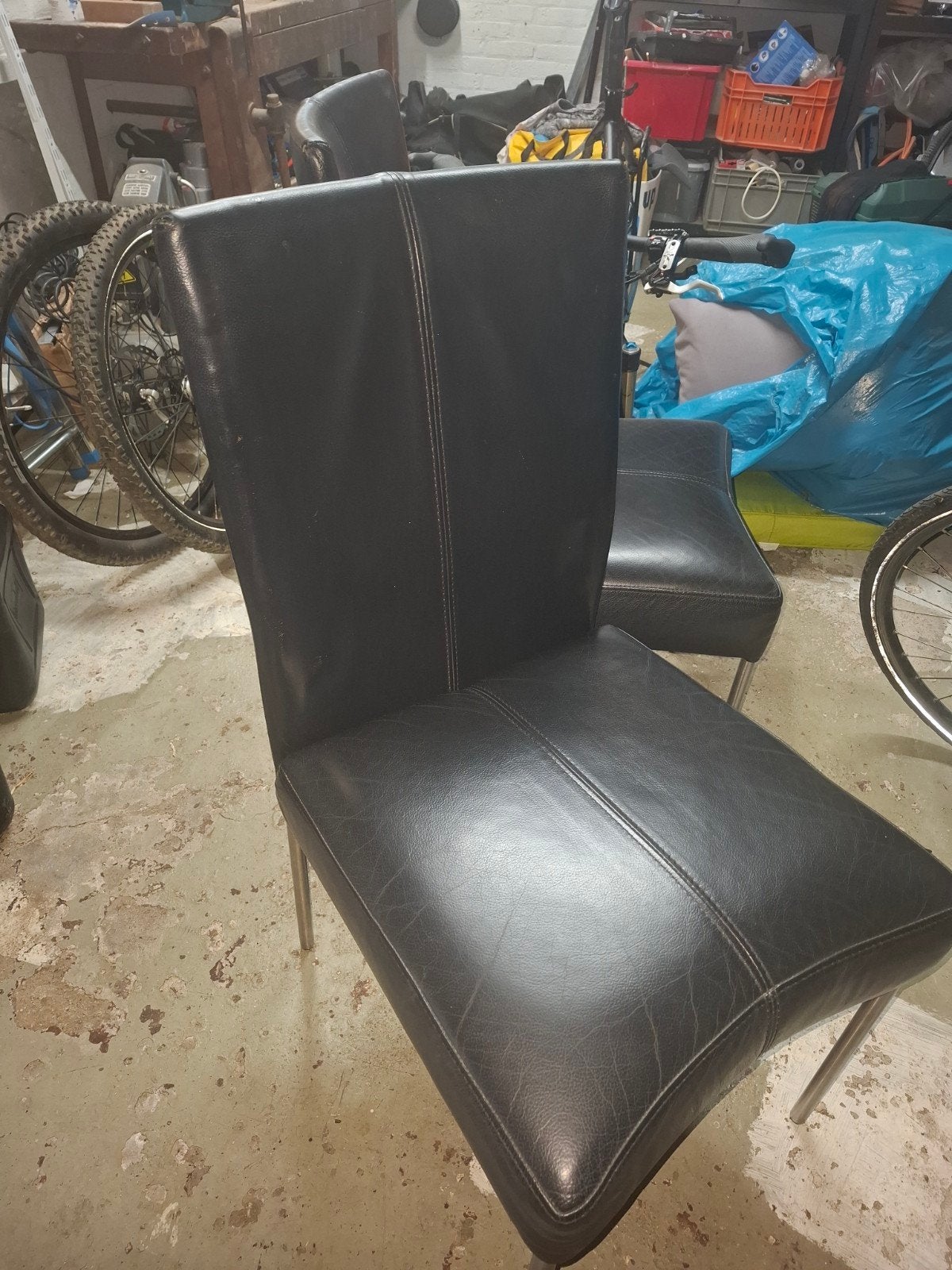 4 eetkamerstoelen, Ophalen, Gebruikt, Vier