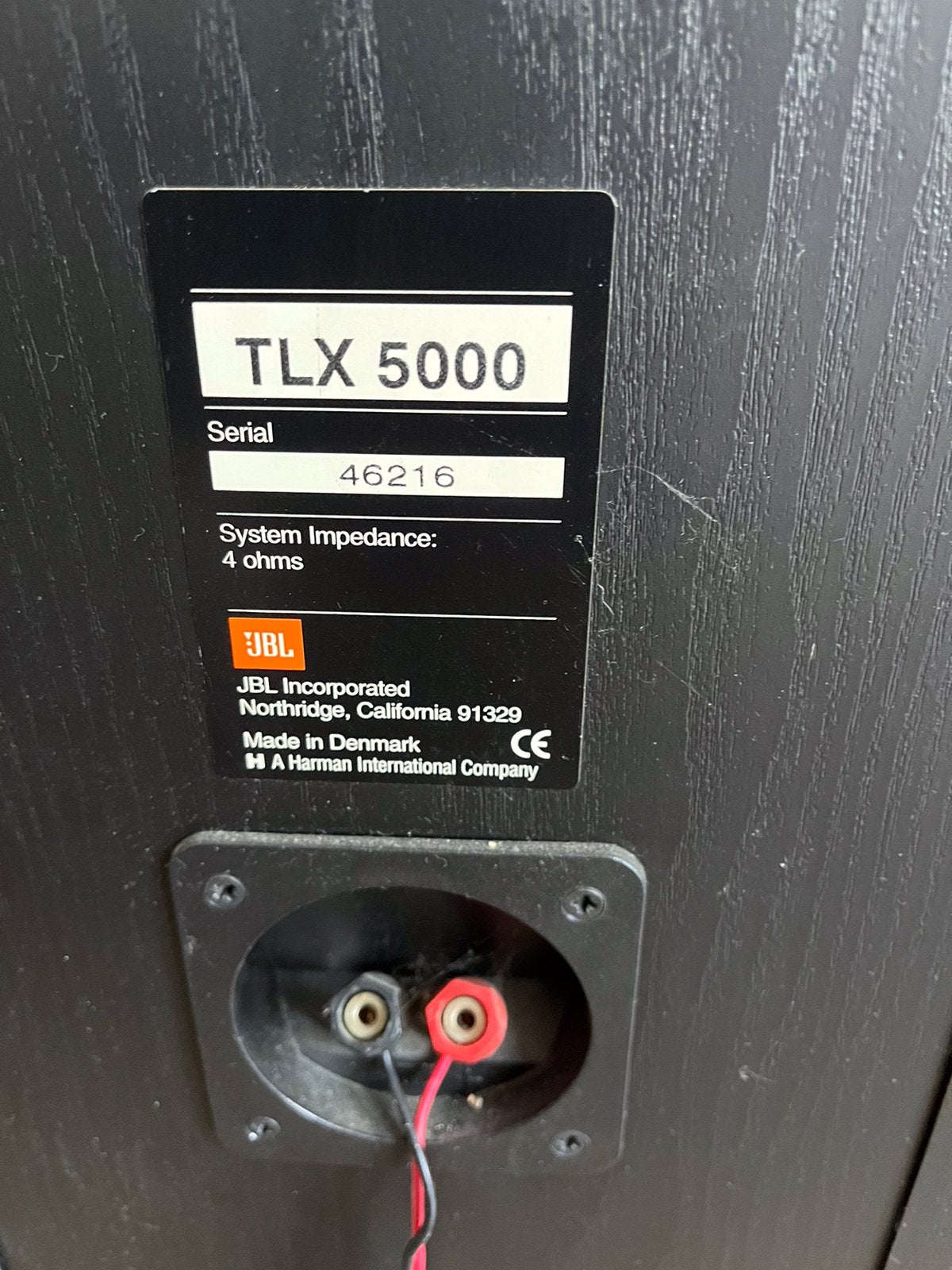 Luidsprekers van JBL, Ophalen, Vloerstaande luidspreker, Inclusief kabels, JBL