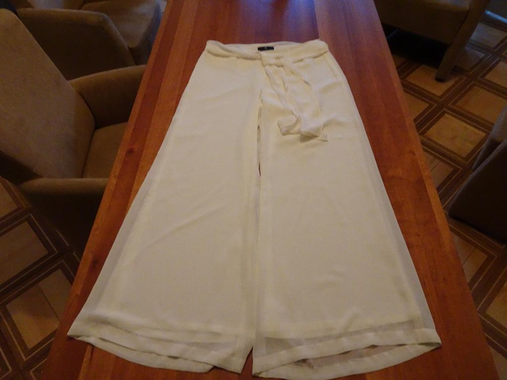 MART VISSER offwhite pantalon met groot strik, Wit, Maat 42/44 (L), Nieuw, Lang