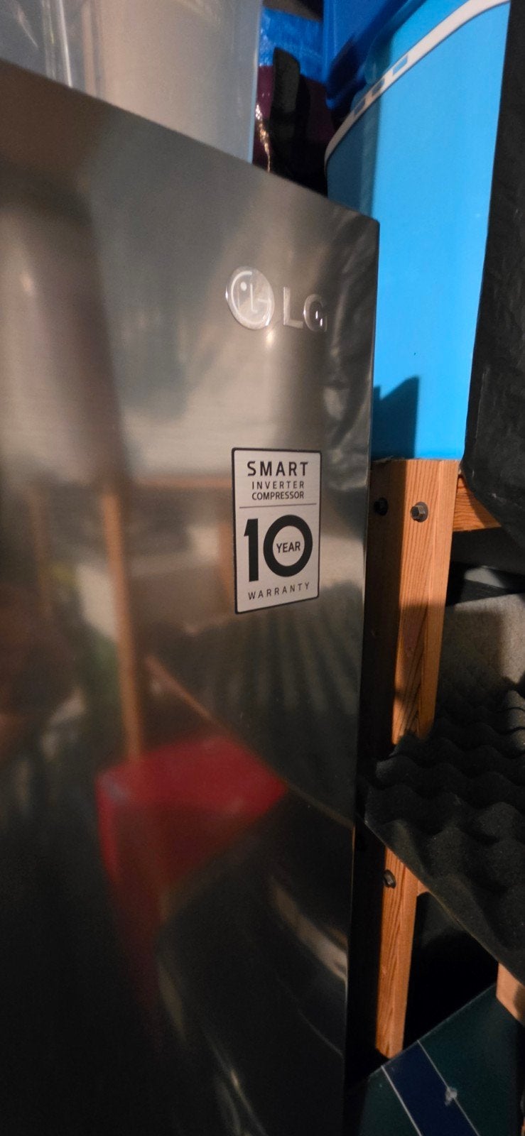 LG Koelkast met Vriezer - Smart Inverter Compressor, Ophalen, Gebruikt, 200 liter of meer, 60 cm of meer