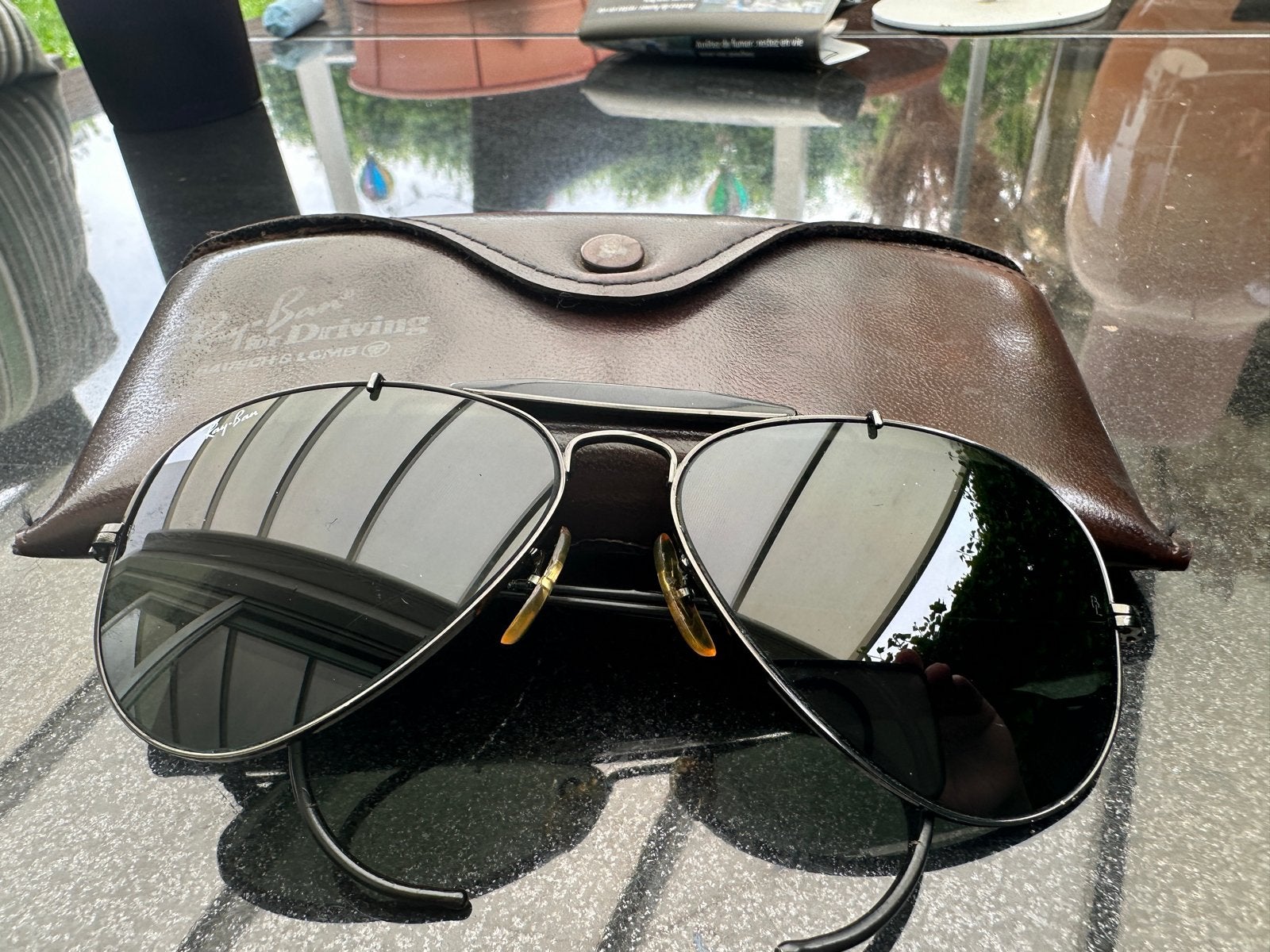 Vintage Ray-Ban for driving black G15, Sieraden, Tassen en Uiterlijk, Zonnebrillen en Brillen | Heren, Zonnebril, Zwart, Ophalen of Verzenden