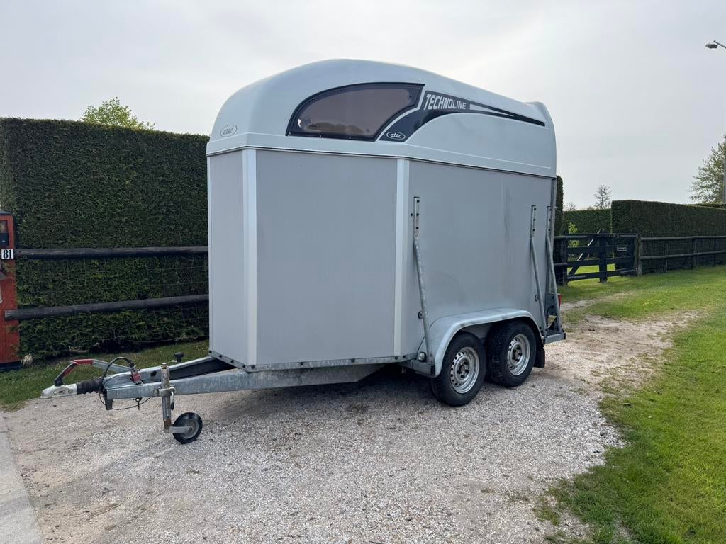 Atec 2 paards paardentrailer trailer veetrailer, Dieren en Toebehoren, Ophalen, Gebruikt, Hout, 2-paards trailer