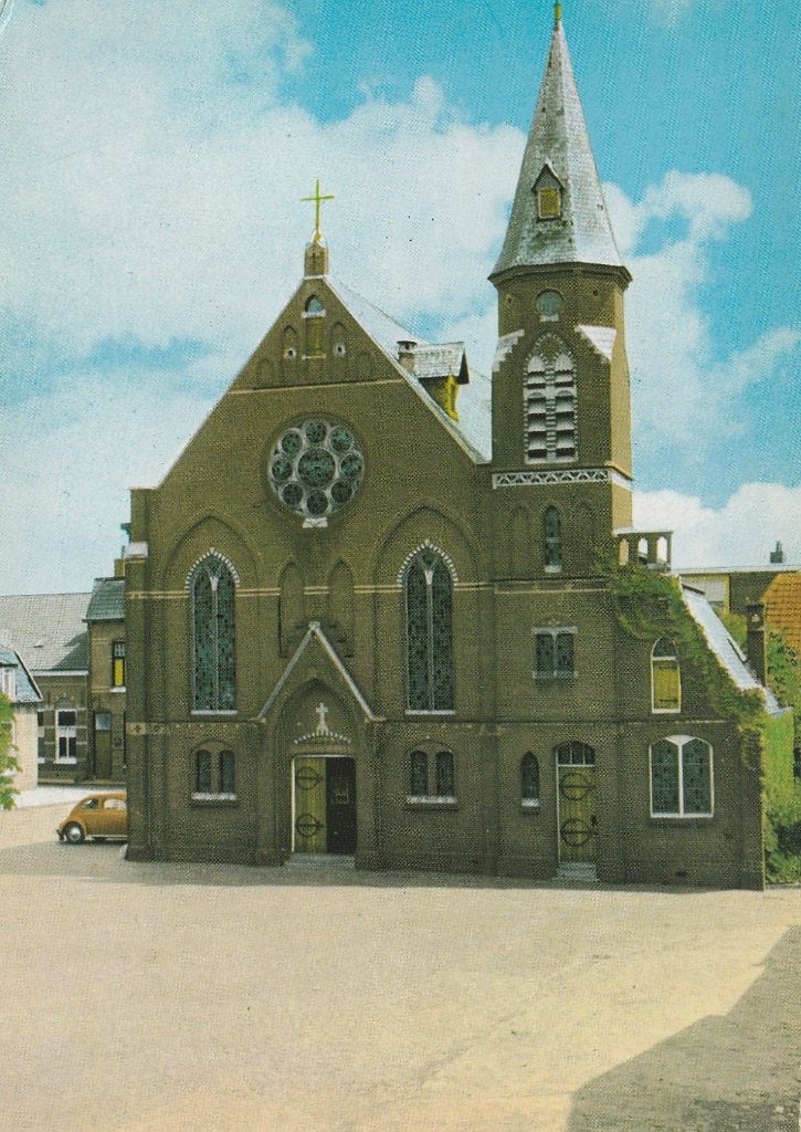 THOLEN R.K. Kerk met VW Kever, Verzenden, 1960 tot 1980, Ongelopen, Zeeland