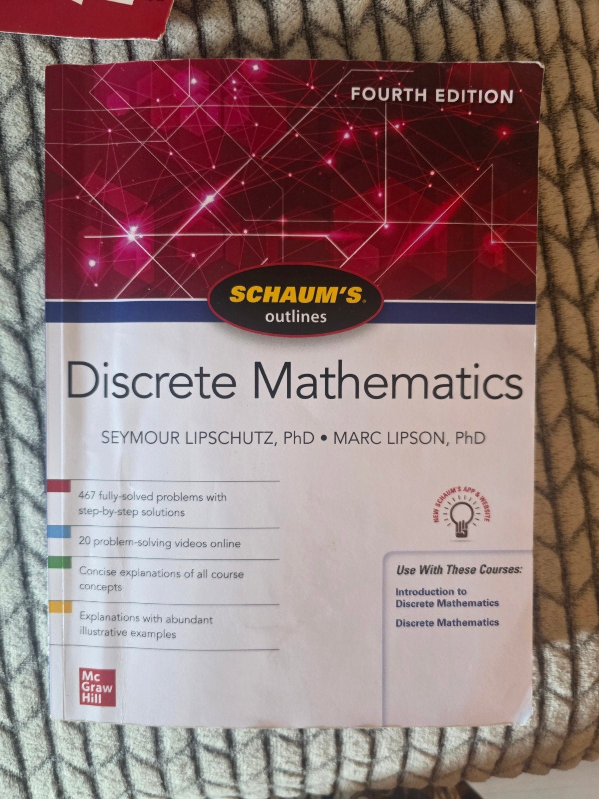 Schaum's Outlines Discrete Mathematics 4e, Boeken, Ophalen, Seymour Lipschutz, Marc Lipson, Beta, WO
