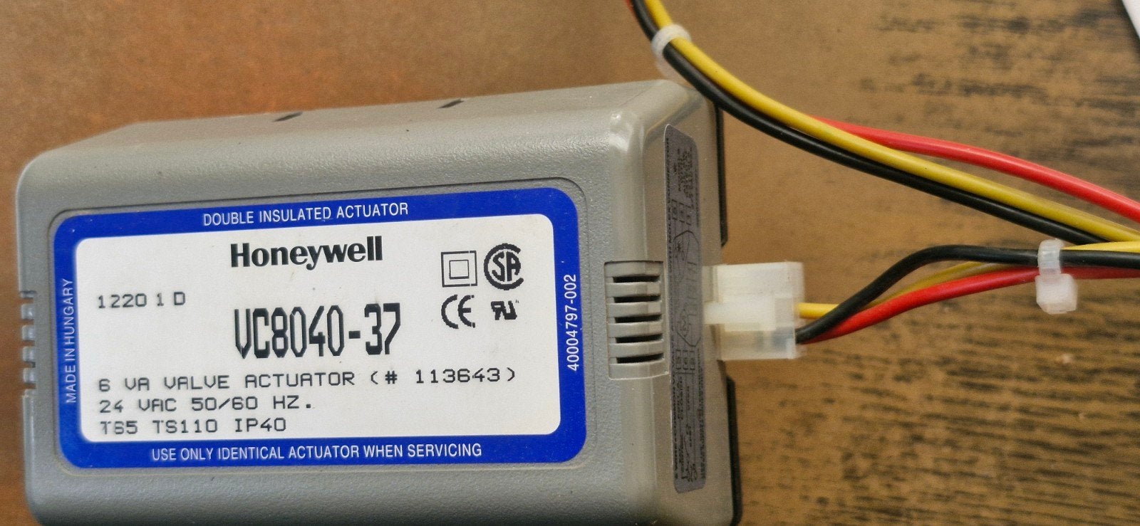 Honeywell VC8040-37 24Vac, Doe-het-zelf en Verbouw, Ophalen of Verzenden, Gebruikt, Overige typen