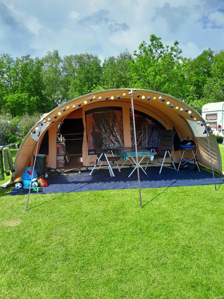 Cabanon Columbia vouwwagen voor 6 tot 8 personen, Ophalen, Beige, Cabanon, Aanwezig