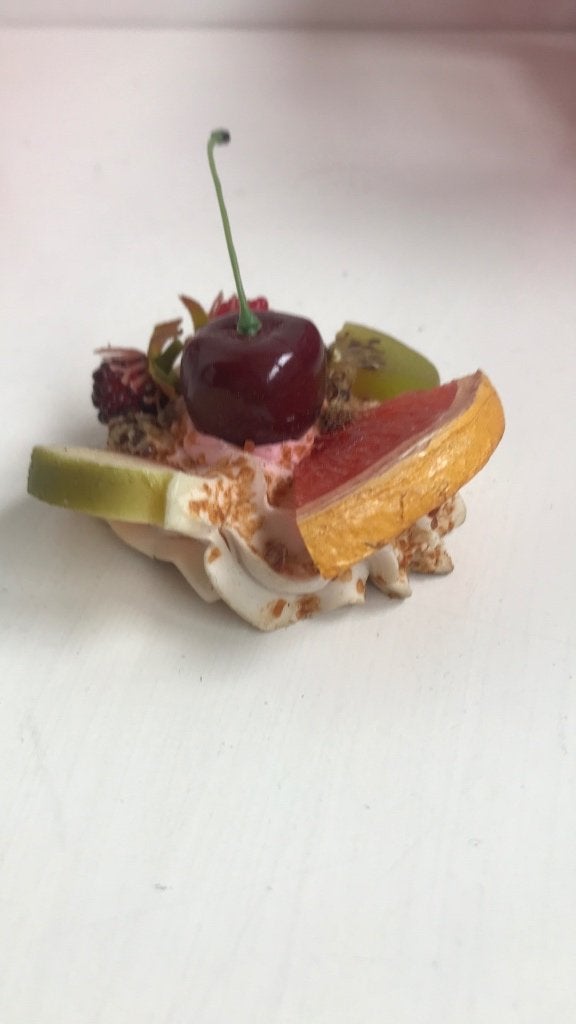 Nep fake taartje gebakje voor etagere, koekschaal vitrine, Ophalen of Verzenden