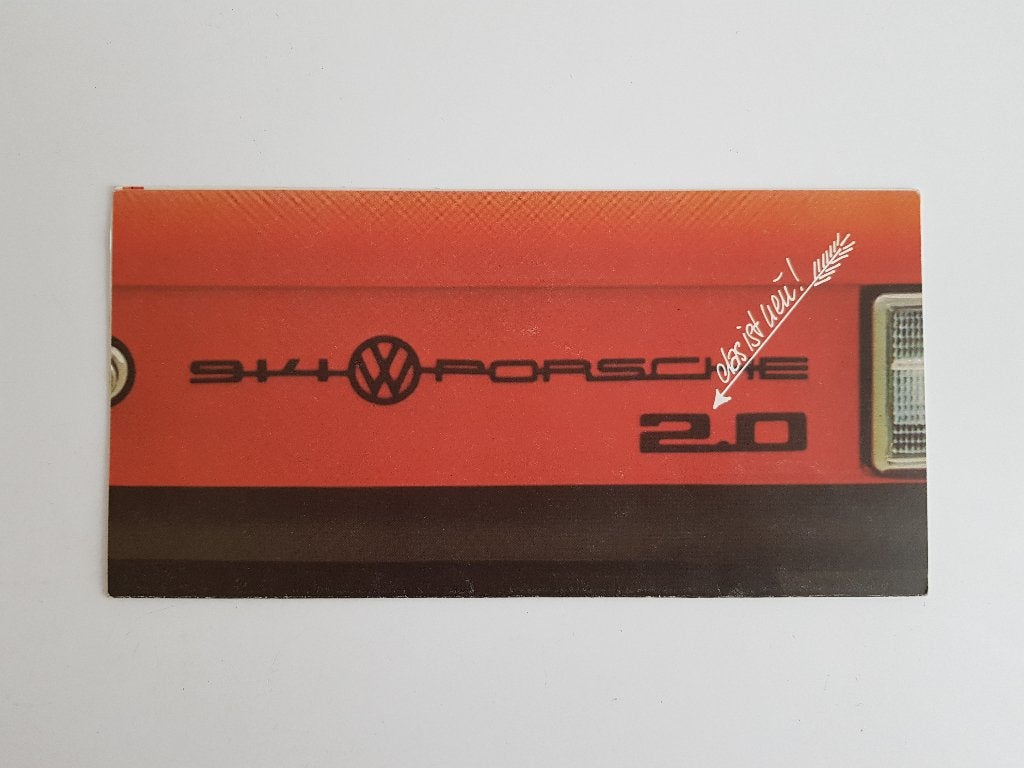 Duitse VW-Porsche 914/2.0 brochure 1973 - proefritbrochure, Ophalen of Verzenden, Porsche, Porsche