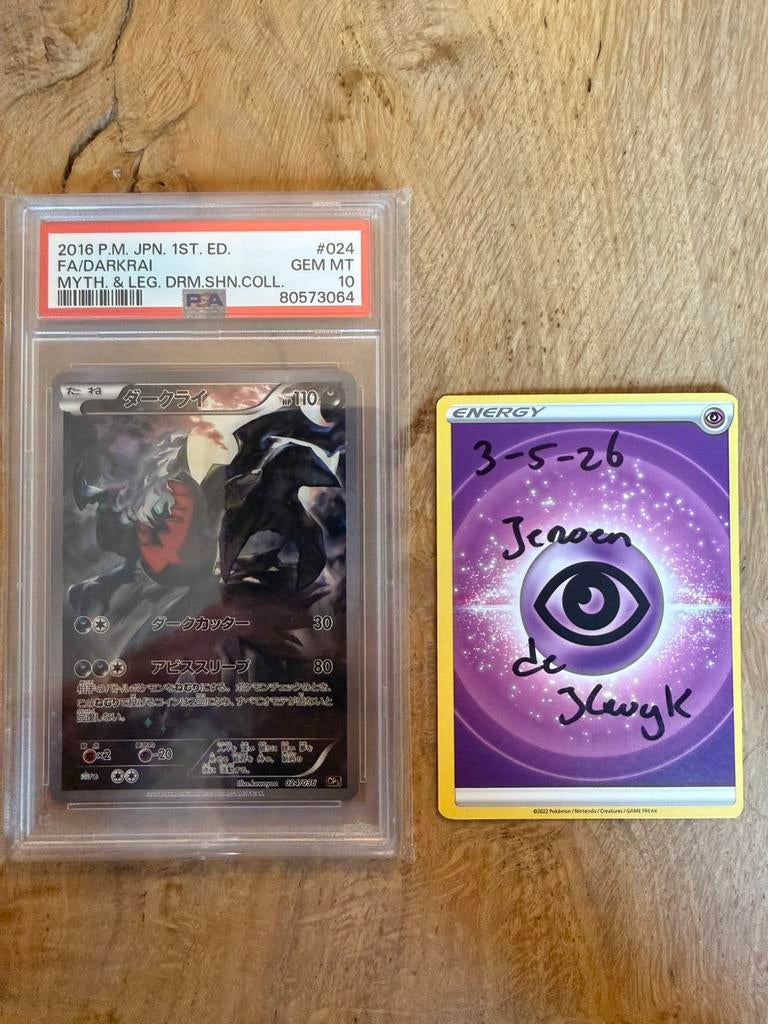 Darkrai PSA10 fullart japans pokemonkaart, Ophalen of Verzenden, Nieuw, Losse kaart, Foil