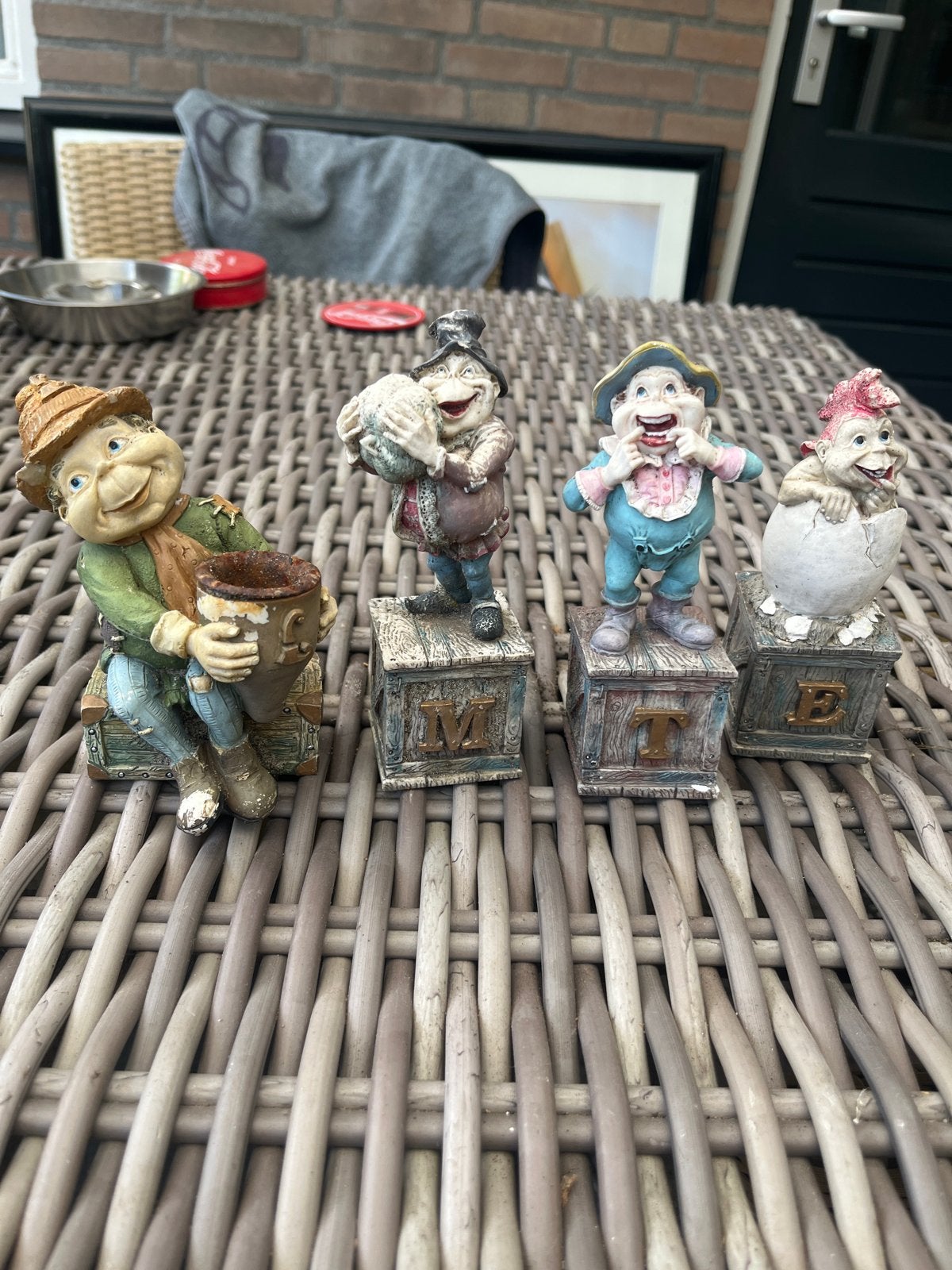 Vier Laaf beeldjes - 15 cm hoog, Ophalen of Verzenden, Gebruikt, Laaf
