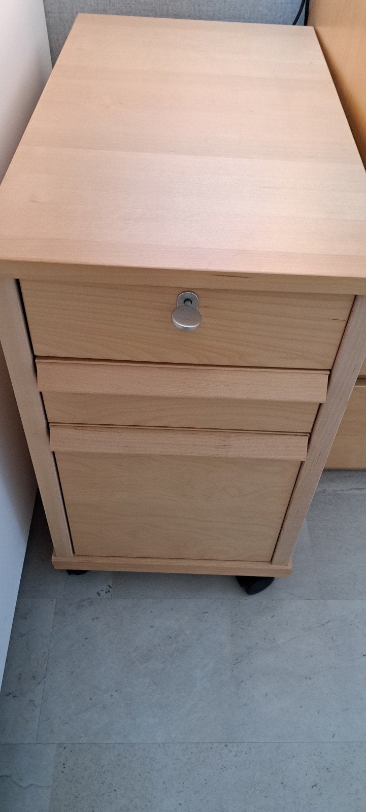 Te koop: dossier-/ladenkasten op wieltjes, Huis en Inrichting, Kasten | Ladekasten, Ophalen, 50 tot 100 cm, 3 of 4 laden, Minder dan 100 cm