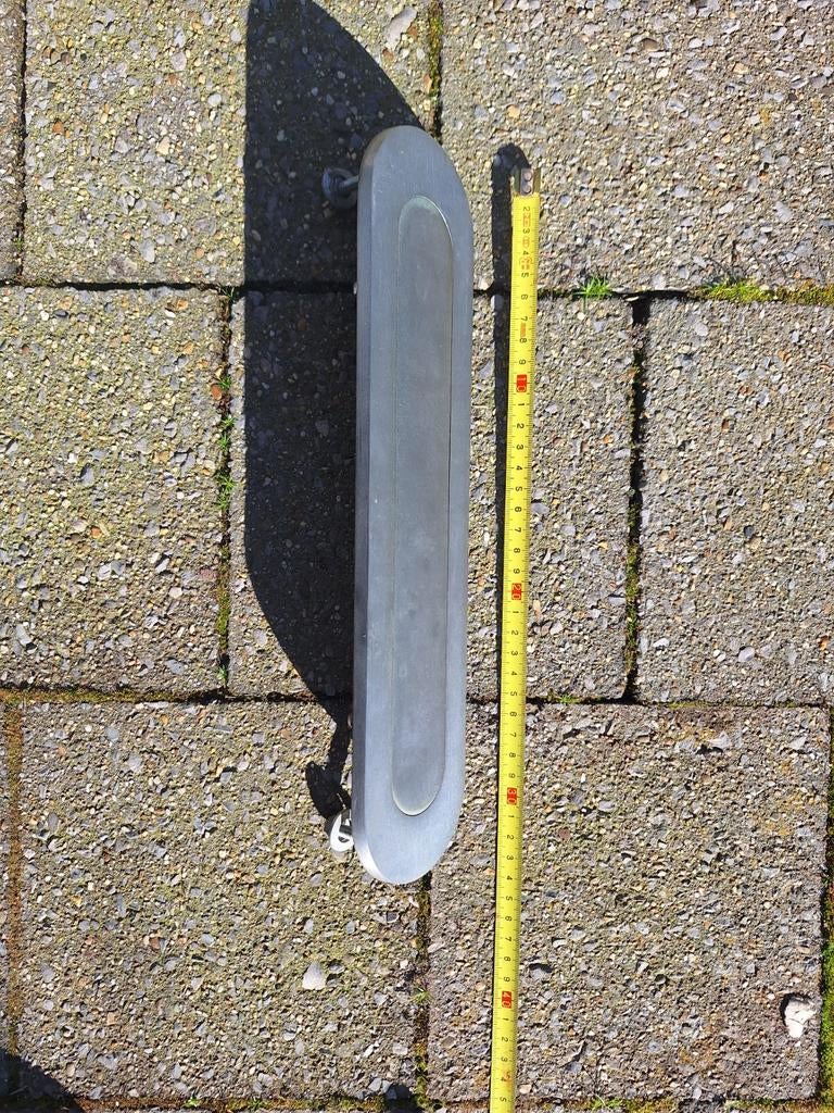 RVS Brievenbusklep - Inbouw, Tuin en Terras, Brievenbussen, Gebruikt, Brievenbusklep, Ophalen of Verzenden, Rvs