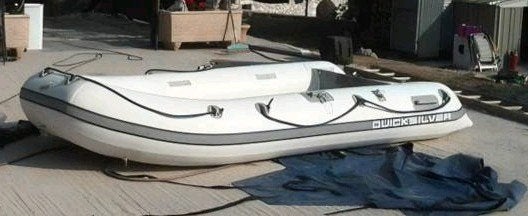 Quicksilver 340 Air met Mariner 8 pk buitenboordmotor (2003), Ophalen, Buitenboordmotor, Quicksilver