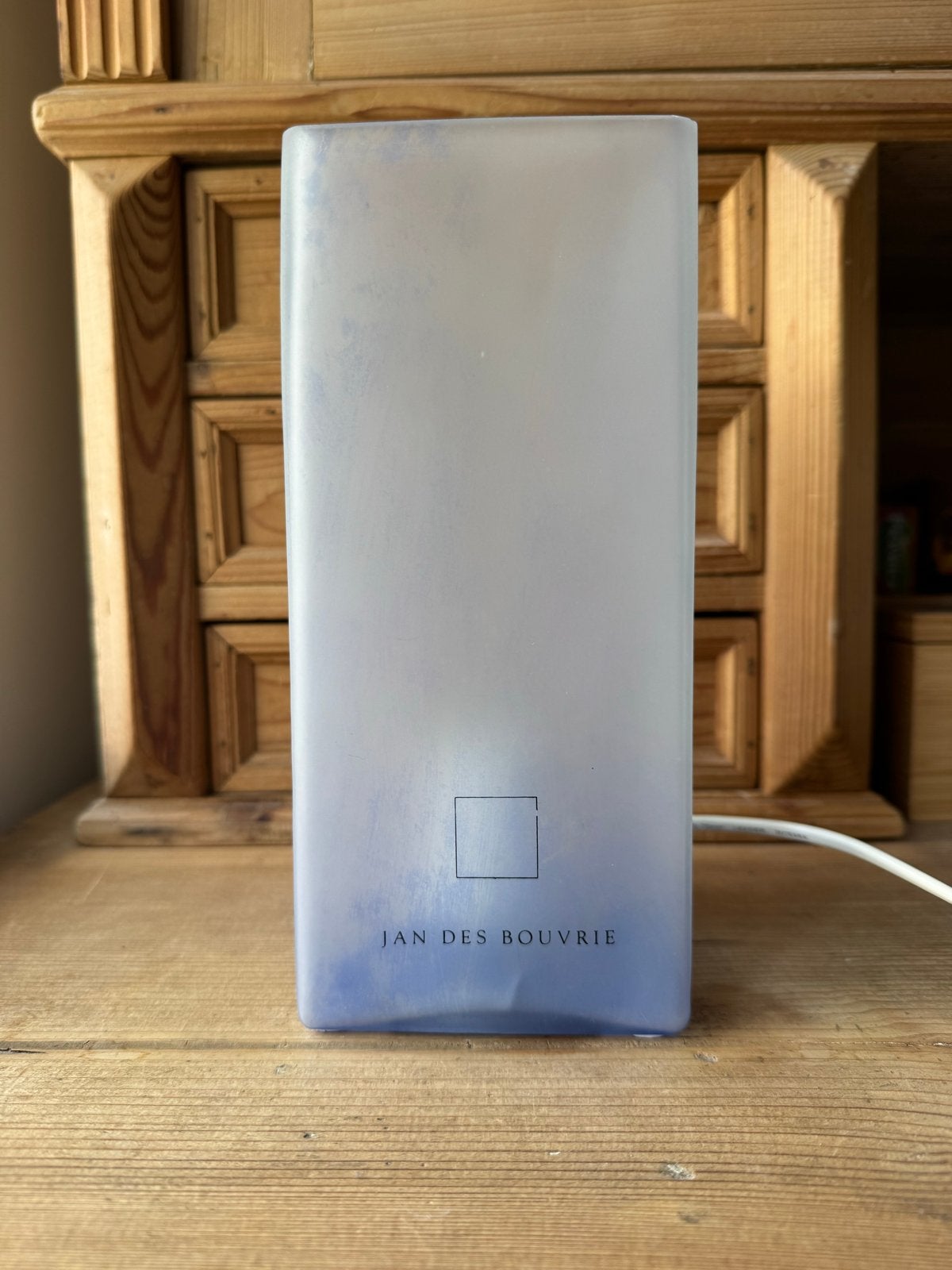 Jan des Bouvrie Ice Cube Tafellamp - Modern Design, Blauw, Kunststof, Gebruikt, Overige merken